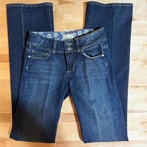 PAIGE Dark Blue Women's Boot Cut Jeans